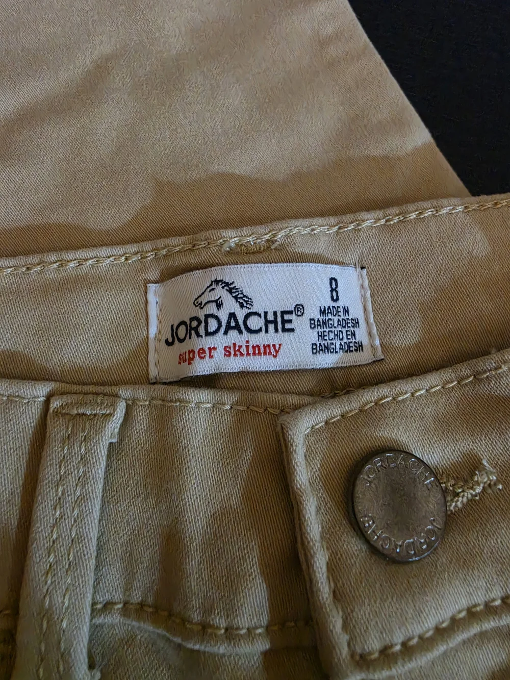 Jordache Kids Skinny Pants in Light Tan